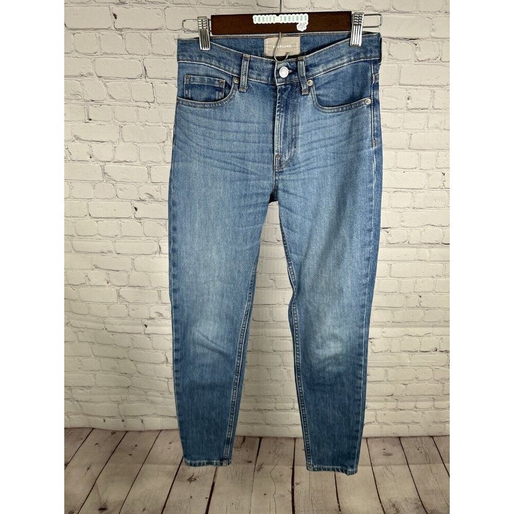 EVERLANE Light Wash Blue High Rise Skinny Ankle Jeans Women’s Size 25 (26 x 27)